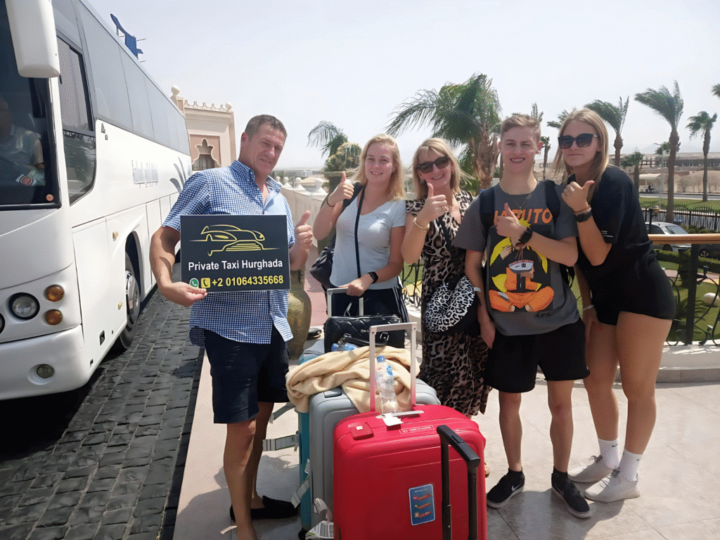 Private taxi from Hurghada Airport to Kempinski Soma Bay – spacious vehicle for families